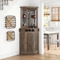 Wayfair corner on sale bar cabinet